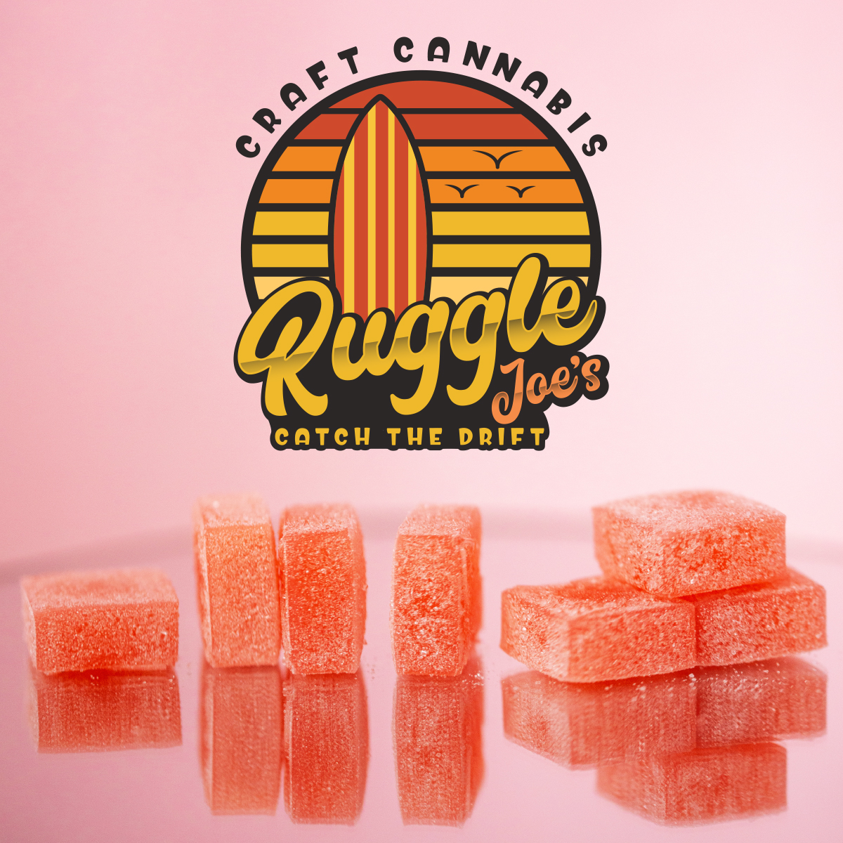 Photograph of product: Ruggle Joe's Peach Gummies 5mgTH-oui 20pk