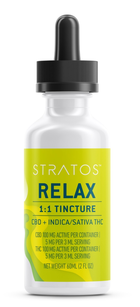 Photograph of product: Stratos Tincture Relax Tangerine 1:1 100mg