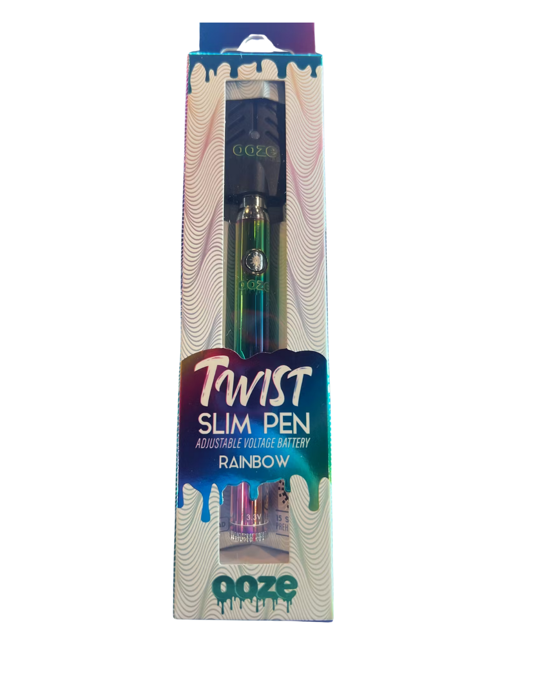 Photograph of product: Ooze Slim Twist Pro Dual Quartz Atomizer | Rainbow