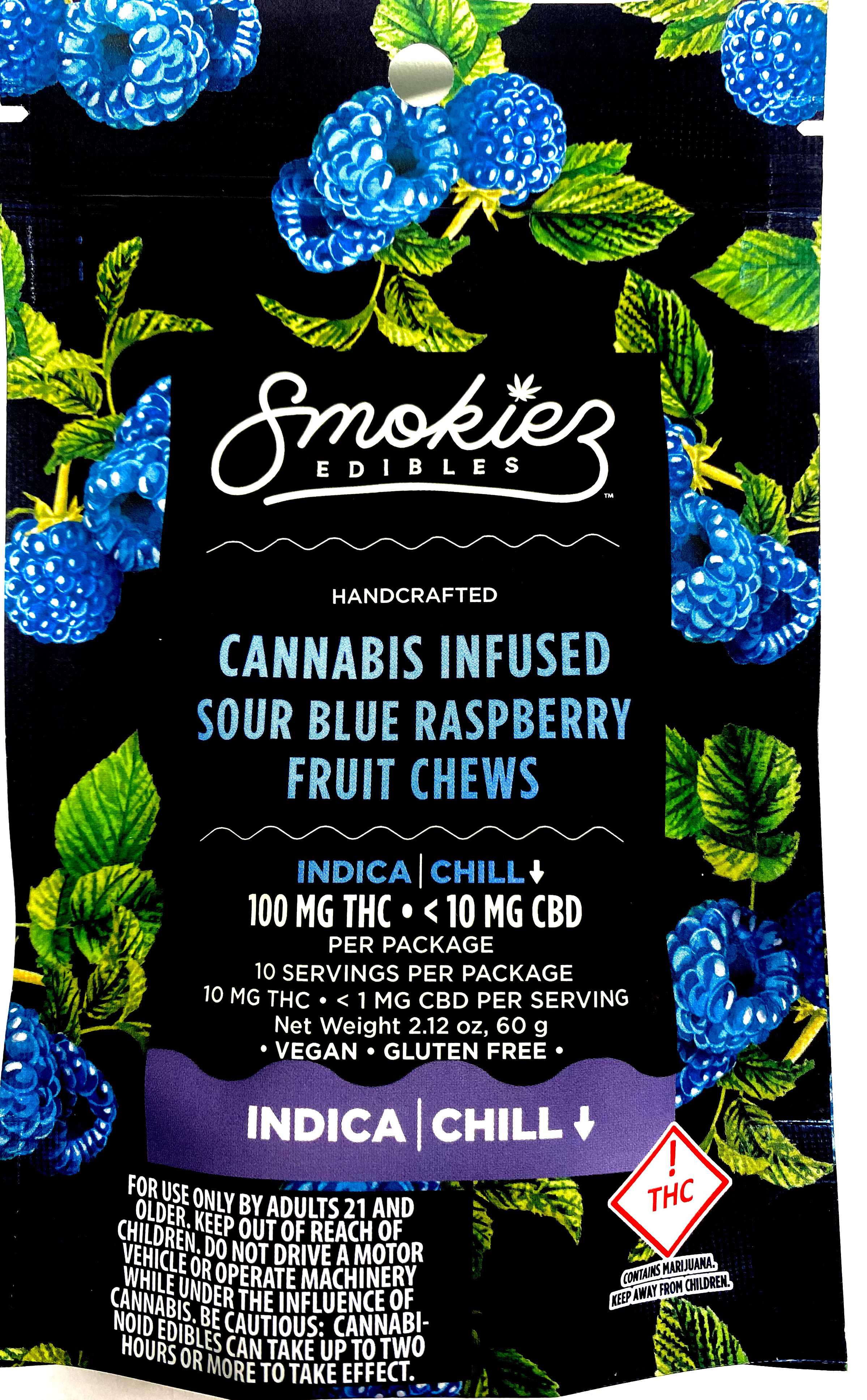 Photograph of product: Sour Blue Raspberry Gummies