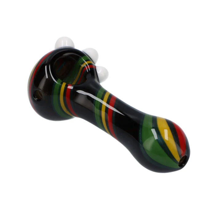 Photograph of product: Glass Pipe - 4" Rainbow Color-twist Pipe
