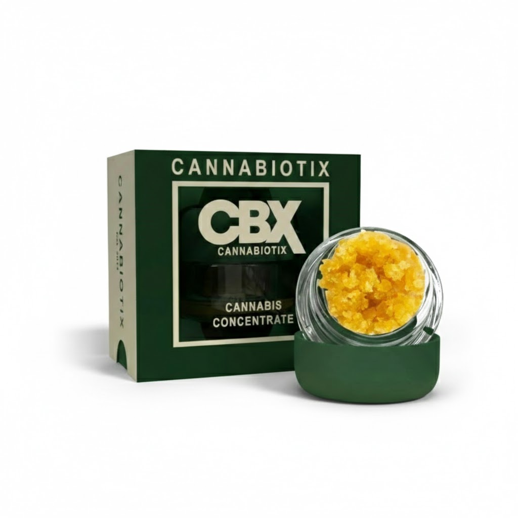 Photograph of product: CBX - Concentrate - White Walker OG - Live Resin - Terp Sugar - 1G
