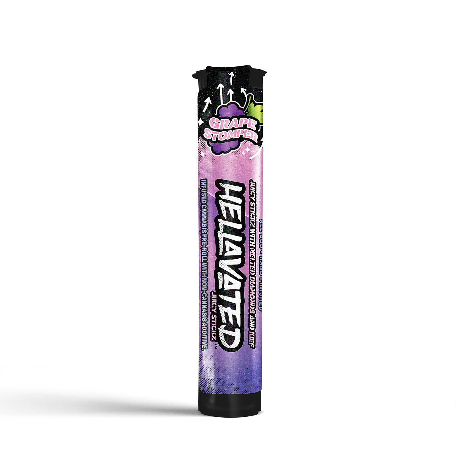 Photograph of product: Hellavated | Grape Stomper | Infused .75g Pre-Roll