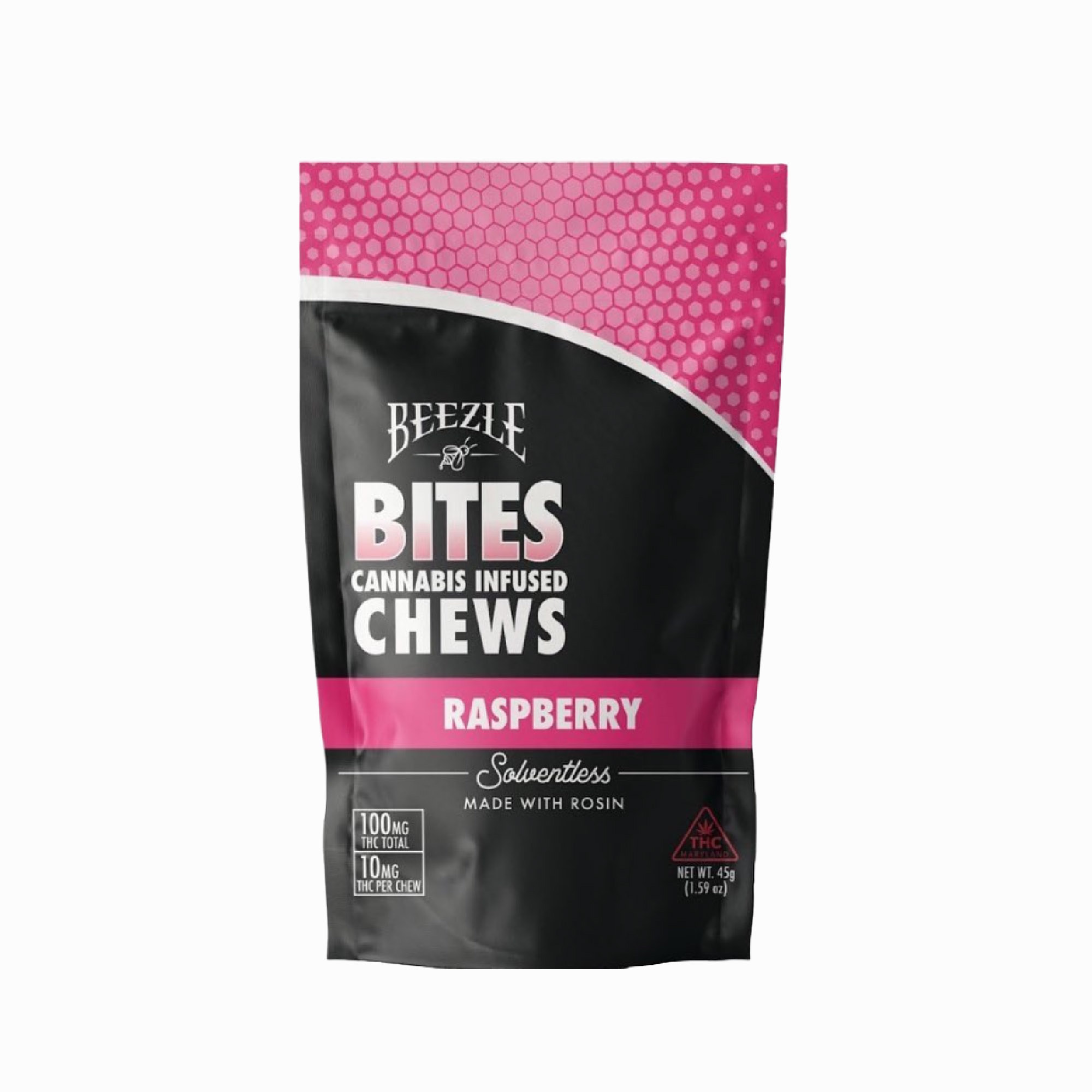 Photograph of product: Beezle Rosin Bites 100mg 10ct Raspberry