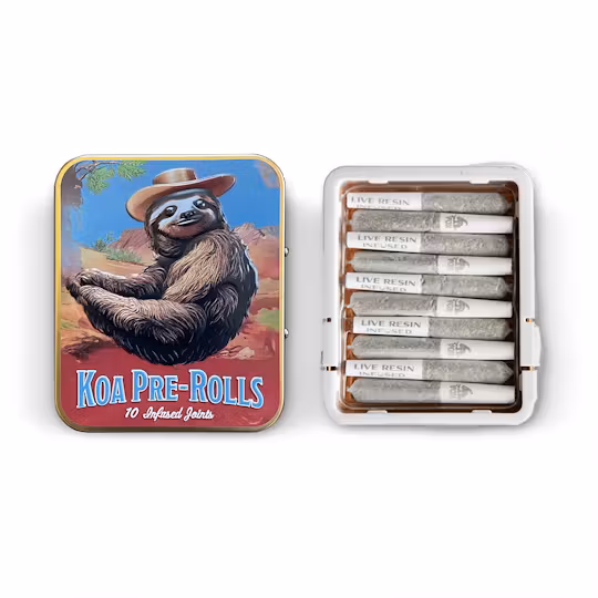 Photograph of product: Clementine x Purple Punch Live Resin Infused 10 Pack