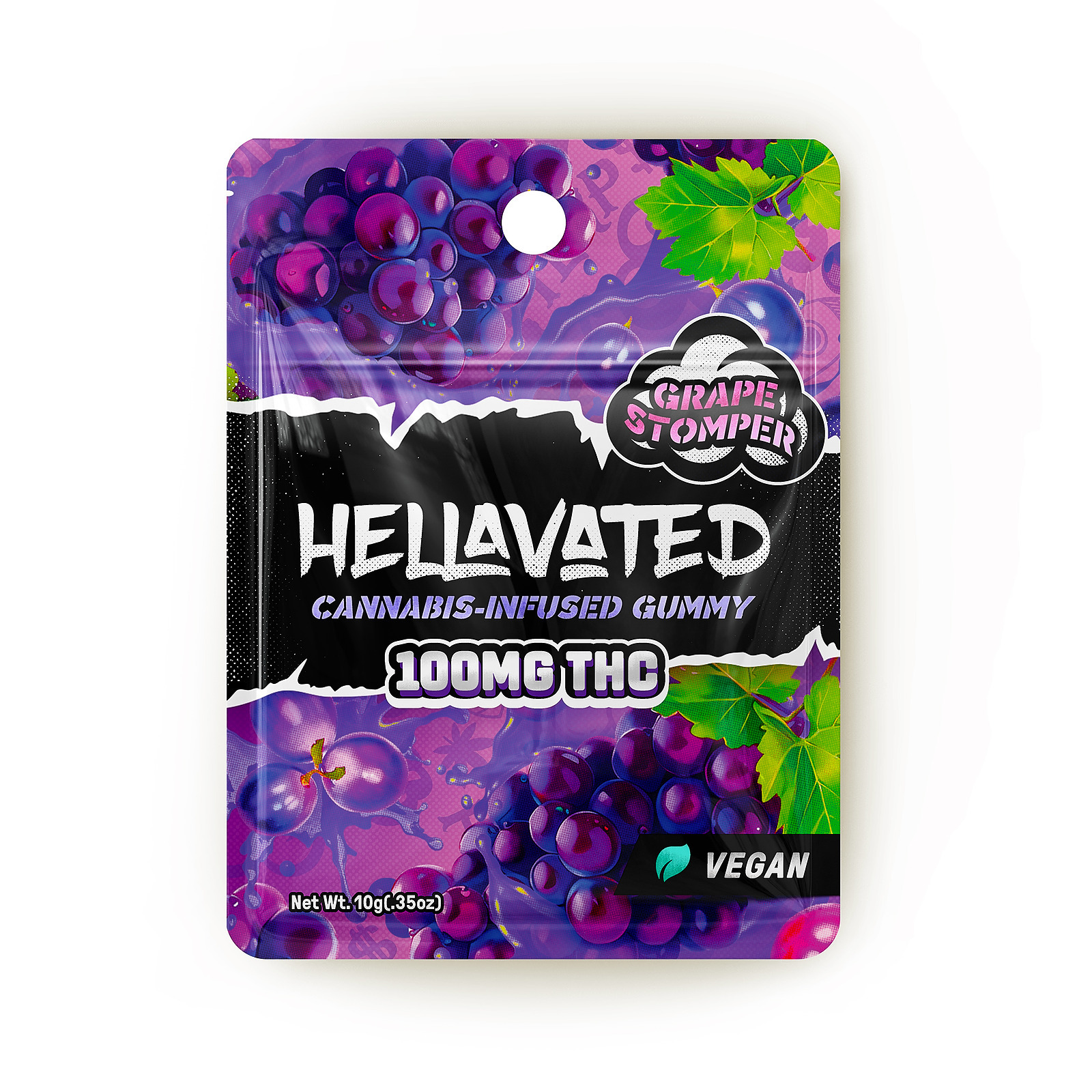 Photograph of Product: HELLAVATED Gummy - Grape Stomper