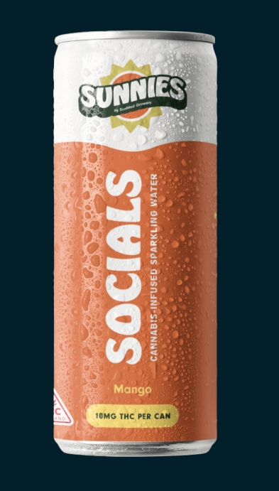 Photograph of Product: Mango Sparkling Water | Carbonated Drink | 10mg