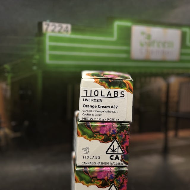 Photograph of product: Orange Cream #27 First Press Live Rosin