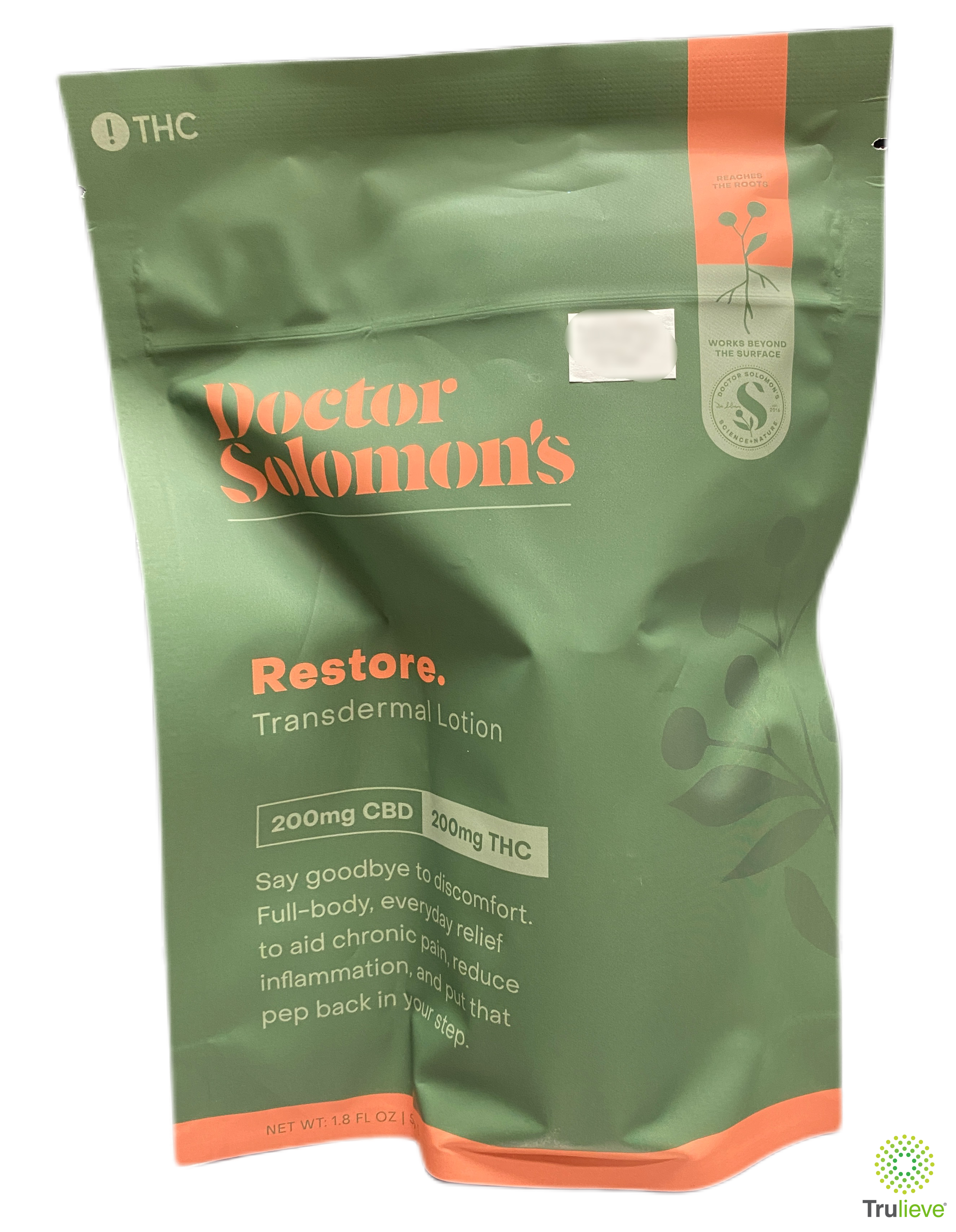 Photograph of product: Doctor Solomon's | Restore - 1:1 Lotion | 400mg