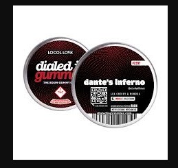 Photograph of product: Dialed In | Rosin Gummies | Dante's Inferno (H)