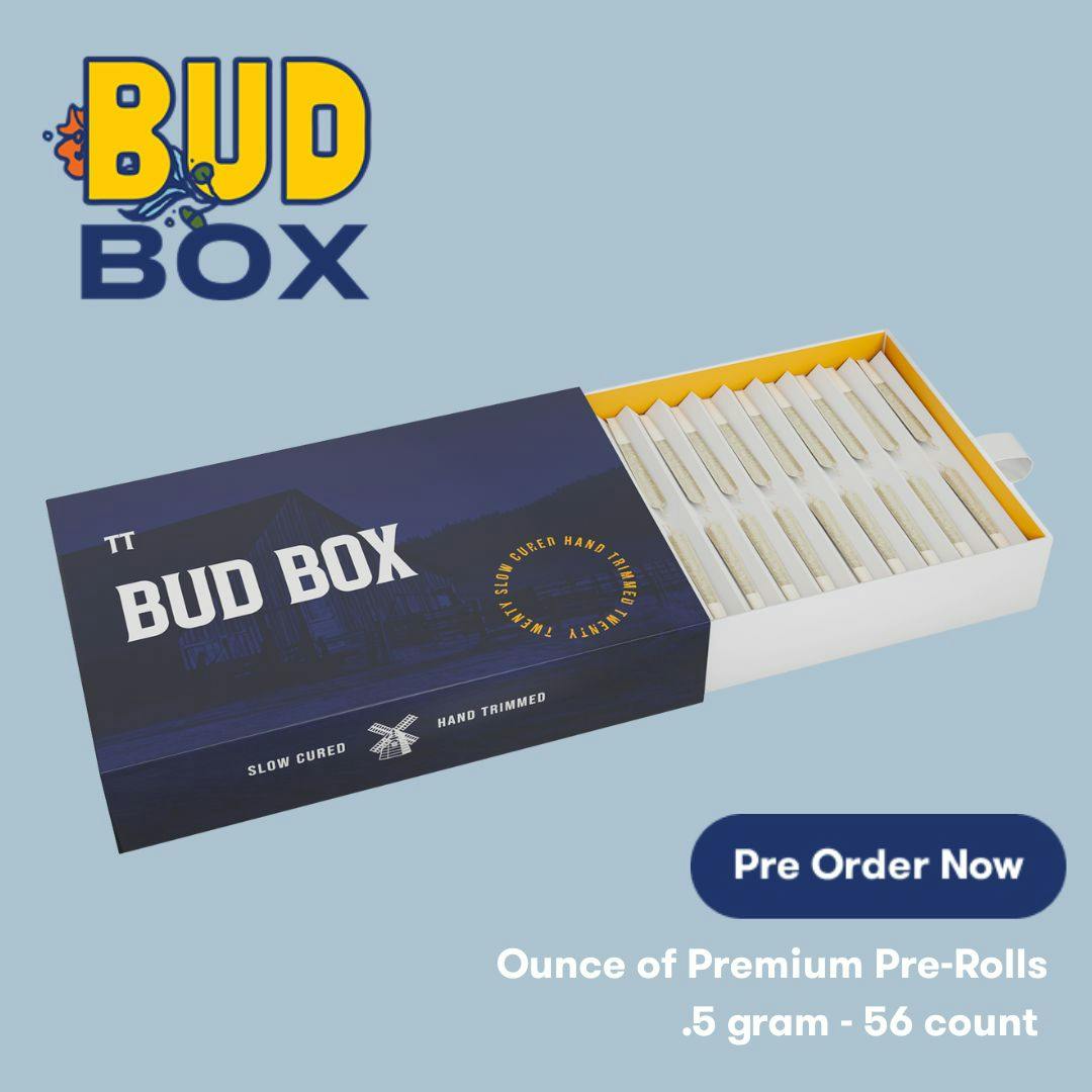 Photograph of product: NGW Preroll Twenty Twenty Bud Box - au chocolat Burger 28g (56 pk)