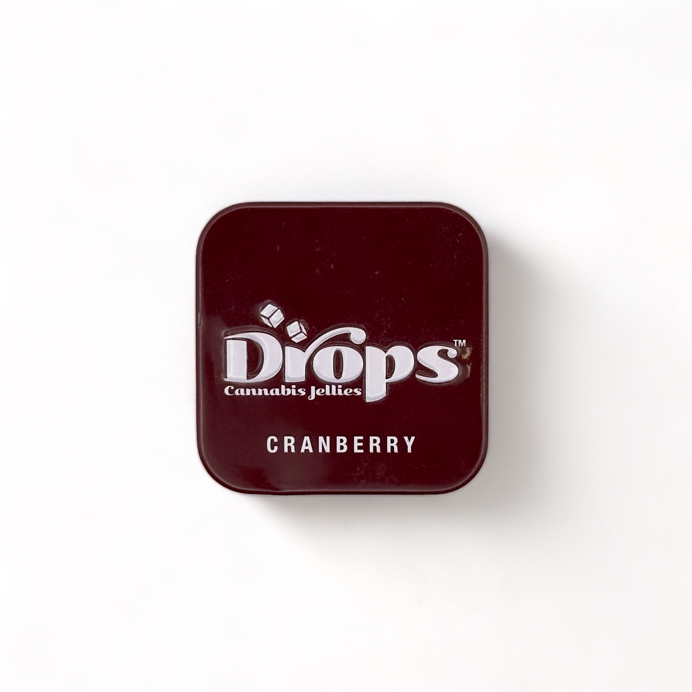 Photograph of product: 1 pc. Cranberry Focused Energy 1:1:1:1 - TH-oui:CBD:CBC:CBG Gummy by Drops