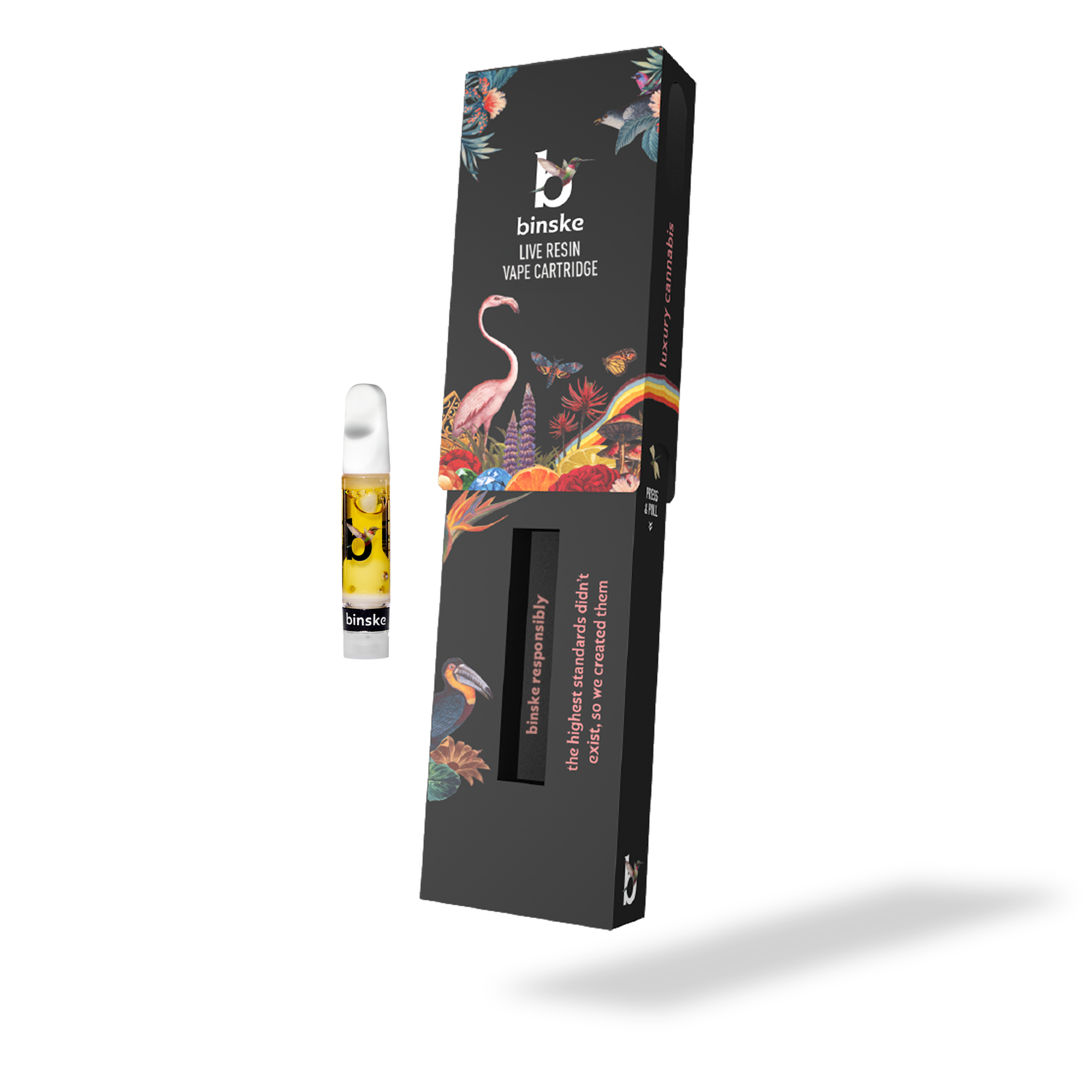 Photograph of product: Binske Live Resin Cartridge