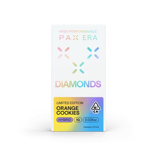 Photograph of product: Orange Cookies - Diamonds - 1g (H) - PAX