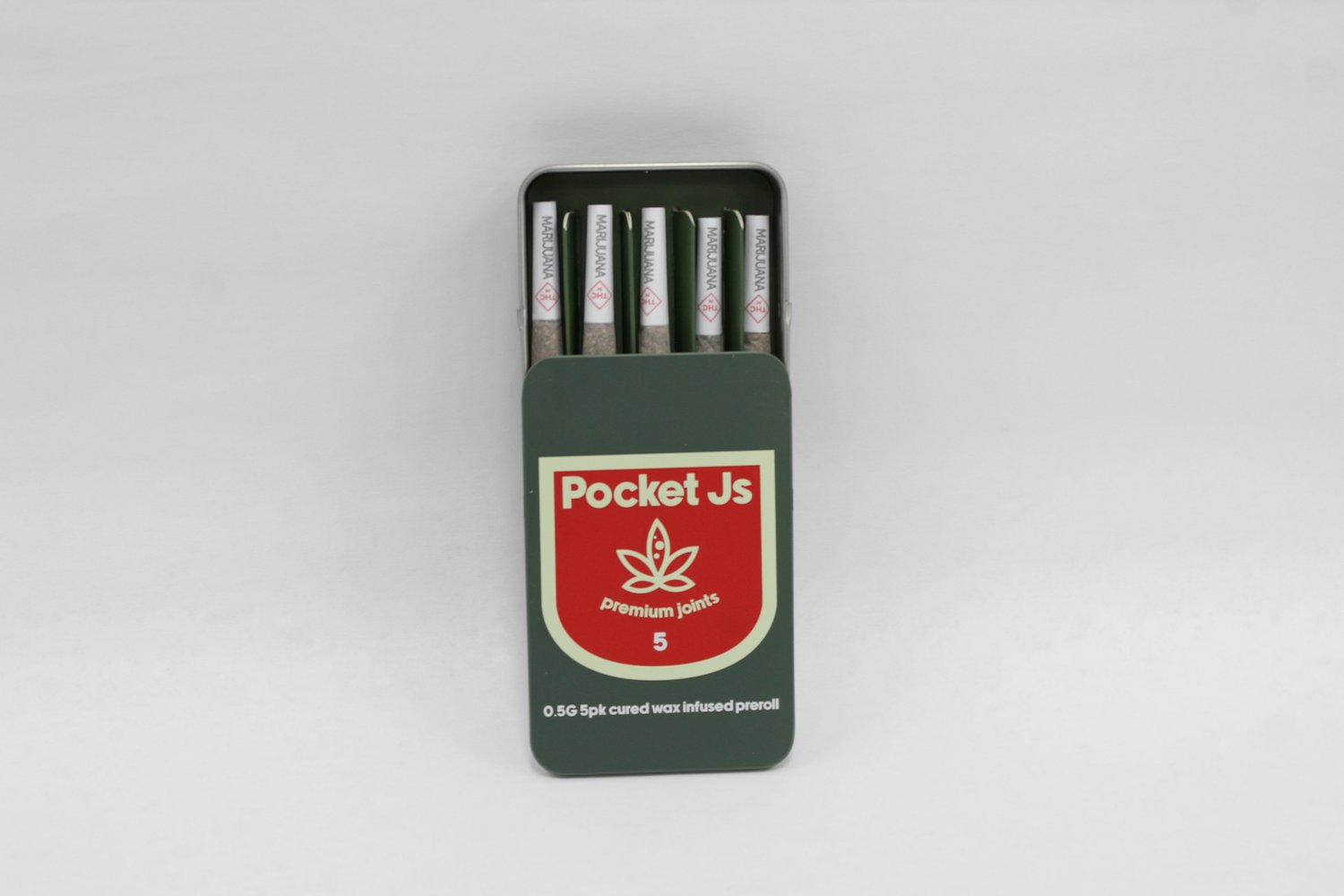 Photograph of product: Pocket Js - Infused Pre-Roll - OG Lime Killer - Multipack