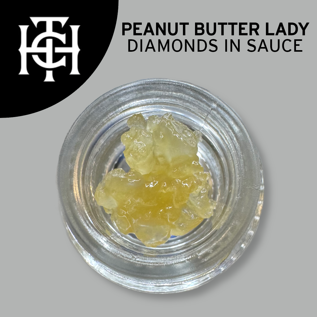Photograph of product: Peanut Butter Lady 1g Diamonds in Sauce The Heirloom Collective
