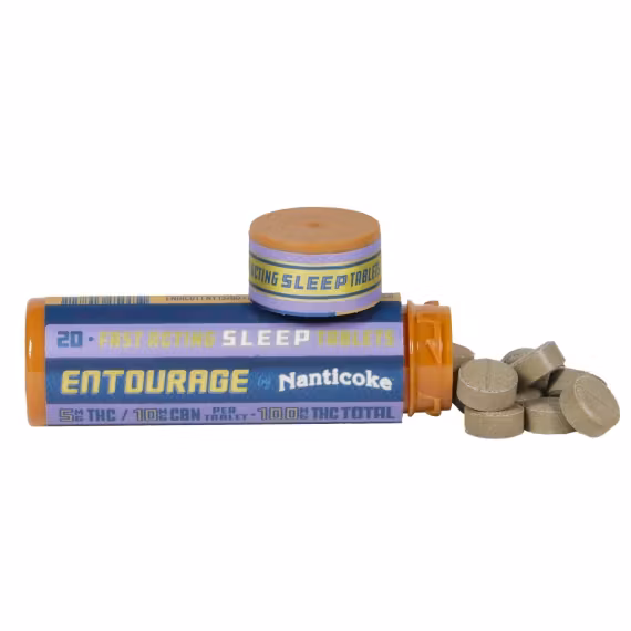 Photograph of product: Nanticoke - Entourage Sleep Tablets 5mg 20pk