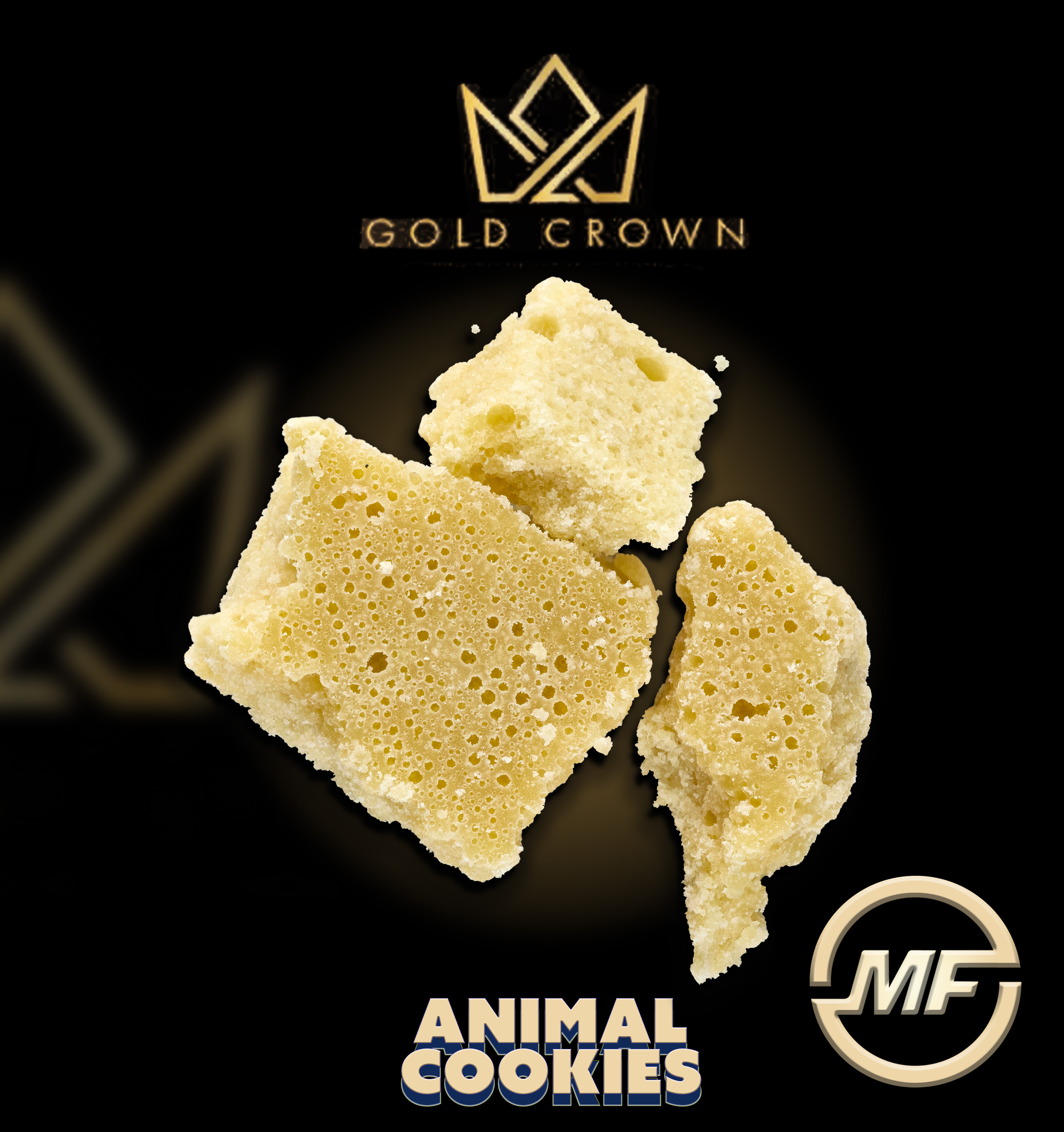 Photograph of product: Gold Crown x Pur Mars | Animal Cookies | Crumble | 1g