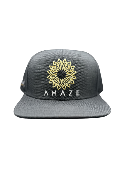 Photograph of product: AMAZE - Hemp Snapback Hat (Black)