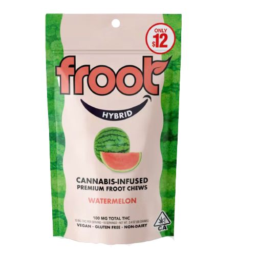 Photograph of product: Froot - 100mg Gummies - Watermelon (H)