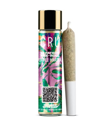 Photograph of product: CRU | Fatboy | Purple Martian | Infused Pre-roll