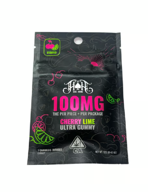 Photograph of product: Cherry Lime [H] | 100mg TH-oui Gummy | Heavy Hitters