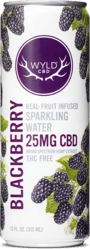 Photograph of product: Beverage Wyld CBD Sparkling Water - Blackberry - 25mg - NWC