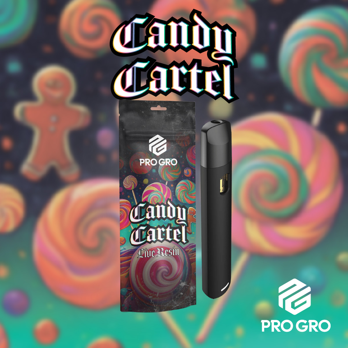 Photograph of product: ProGro - Candy Cartel Live Resin Disposable 1g