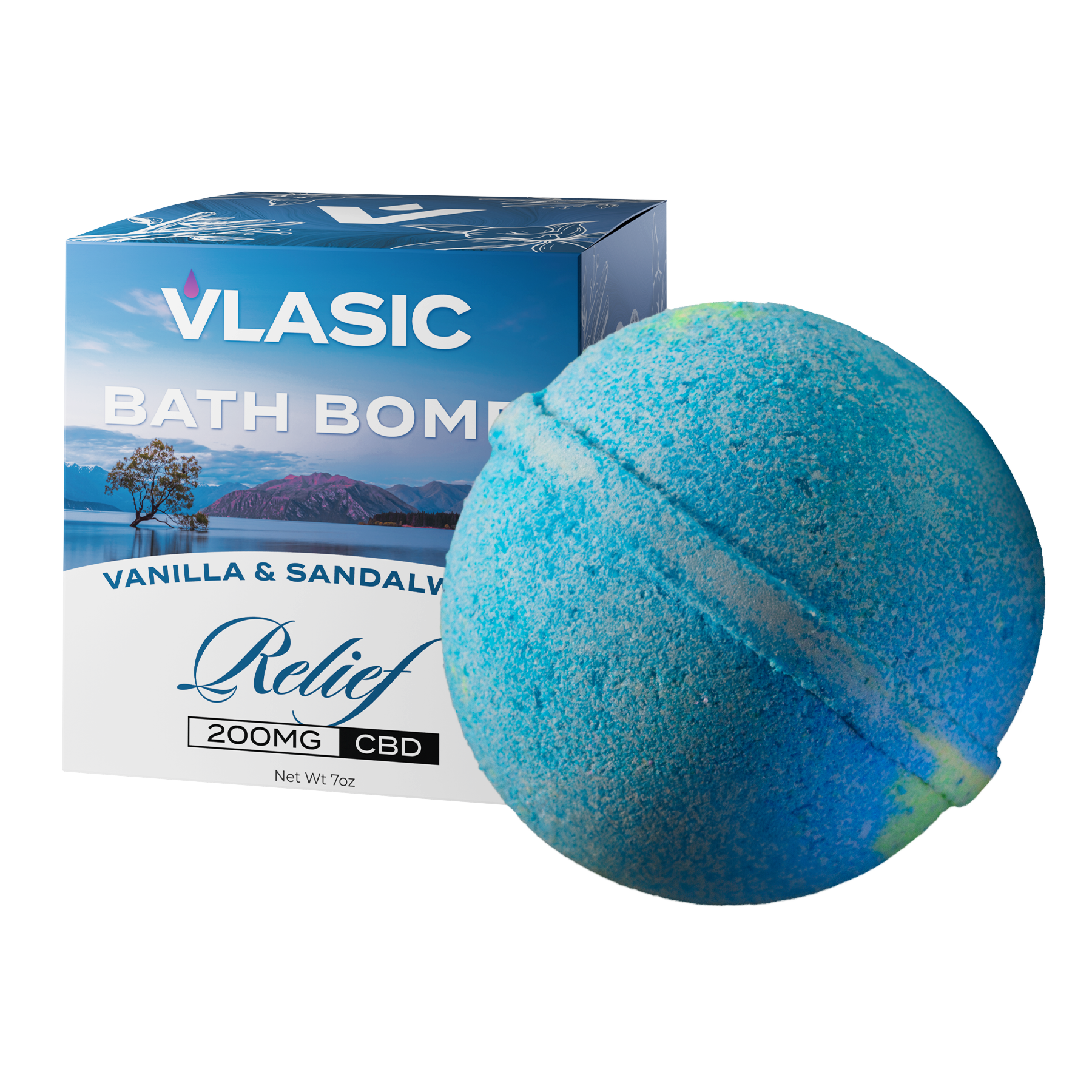 Photograph of product: Vlasic Labs Relief Bath Bomb CBD 200mg