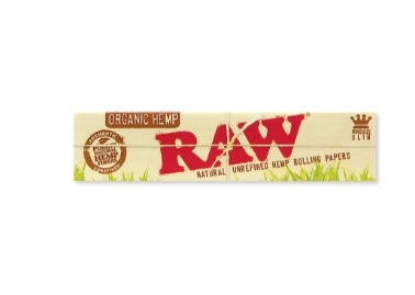 Photograph of product: RAW Organic Hemp - Rolling Papers - King Size (Slim)