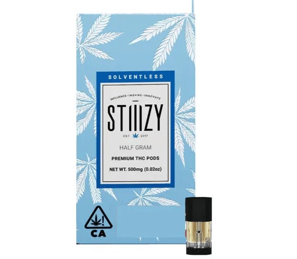 Photograph of product: STIIIZY SOLVENTLESS .5G POD - SUNSET GELATO