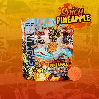 Photograph of product: Spicy Pineapple Edible 100mg (10ct) - 