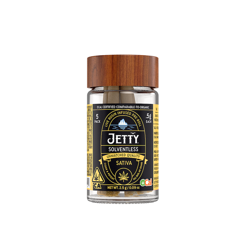 Photograph of product: 5pk - Papaya Bomb x Papaya Bomb - Solventless - 2.5g (S) - Jetty