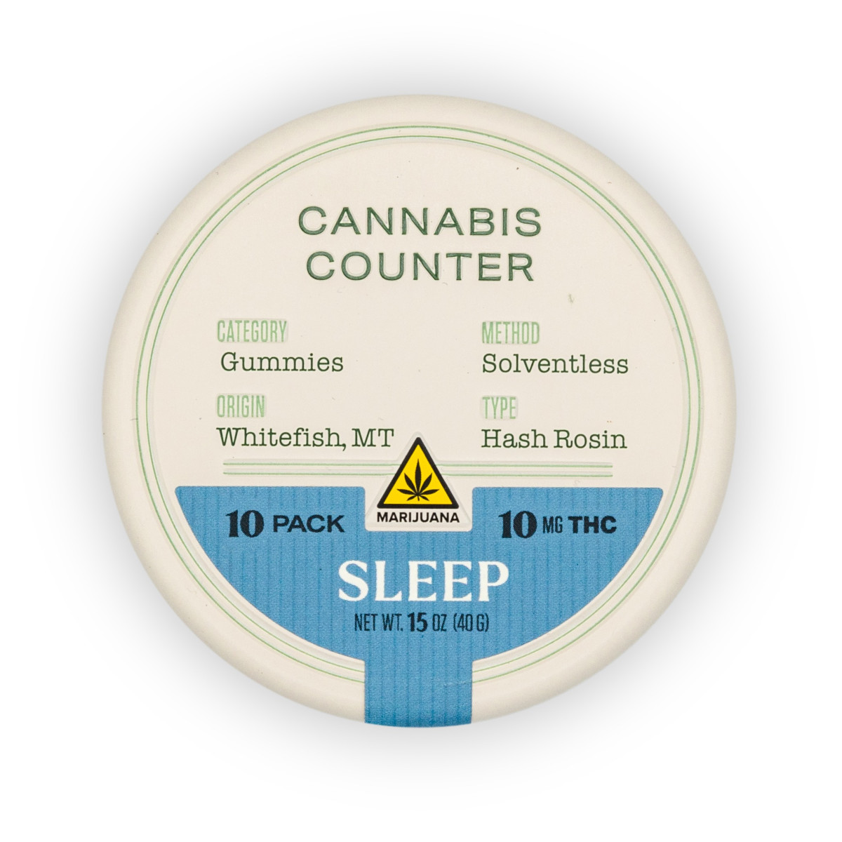 Photograph of product: Sleep au chocolat Rosin Gummies - 10ct