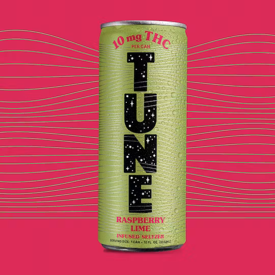 Photograph of product: Tune - Raspberry Lime TH-oui Seltzer Can - 12oz 10 mg