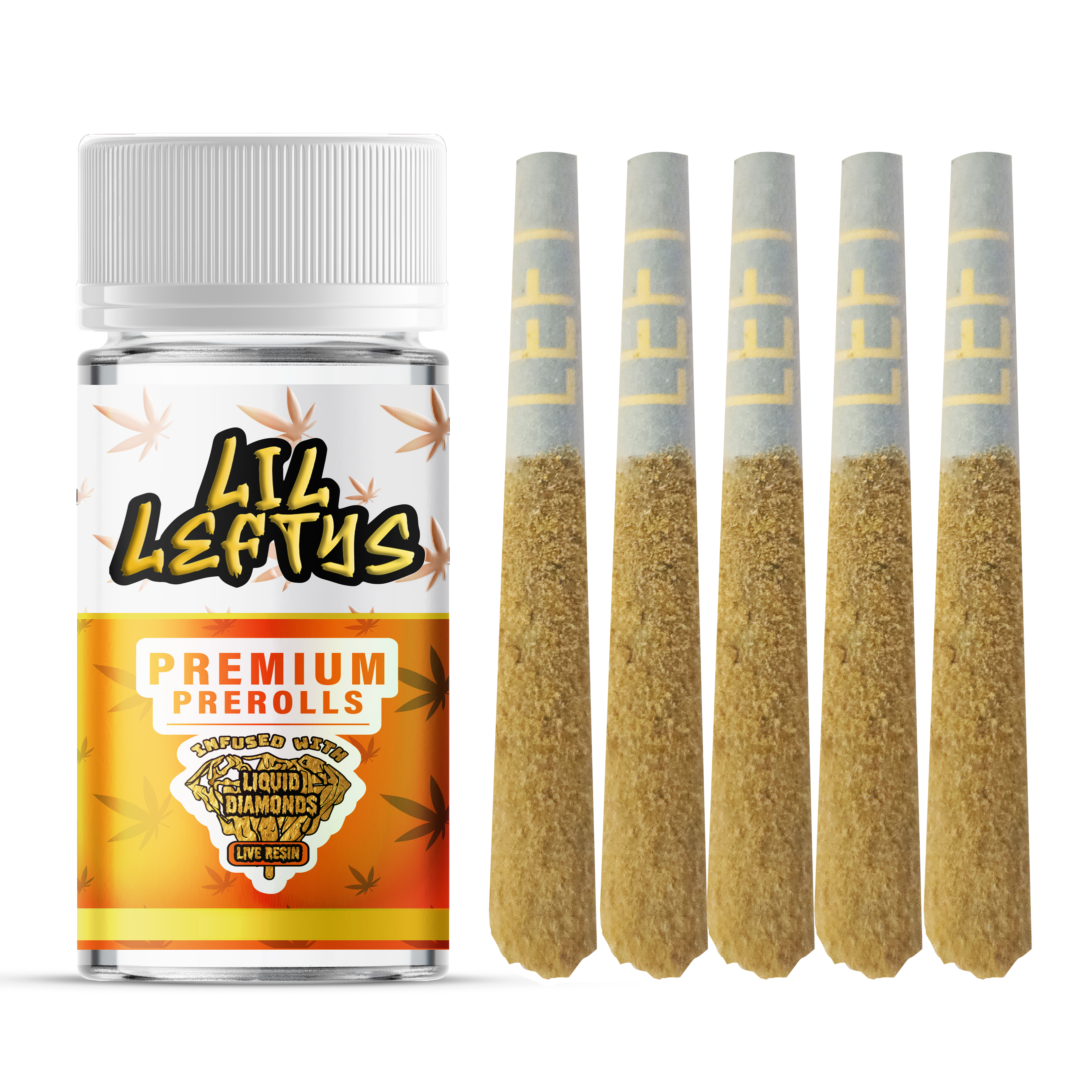 Photograph of product: LIL LEFTYS Infused Prerolls - Orange Creamsicle 