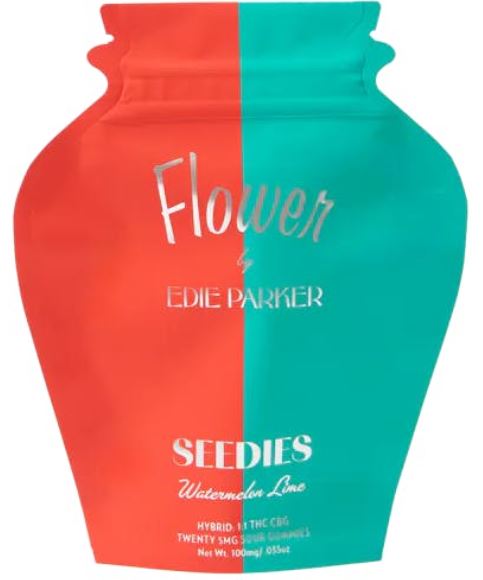 Photograph of product: Edie Parker Watermelon Lime 5mg TH-oui:5 mg CBG Seedies x 20ct