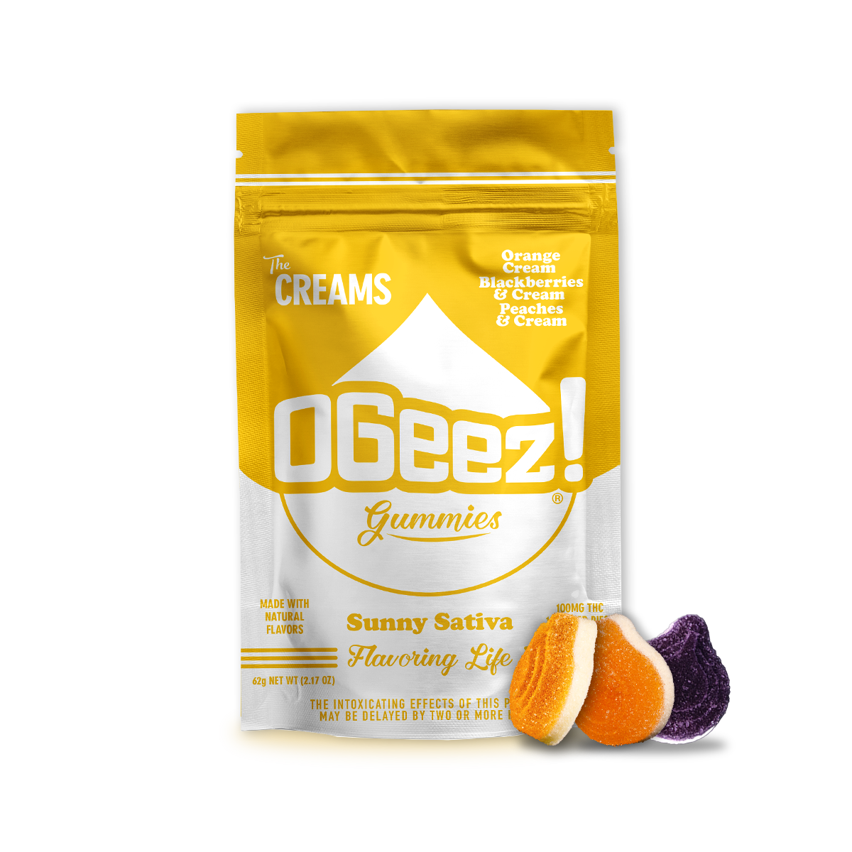Photograph of product: OGeez The Creams - Sunny Oui'd 100mg 10pk