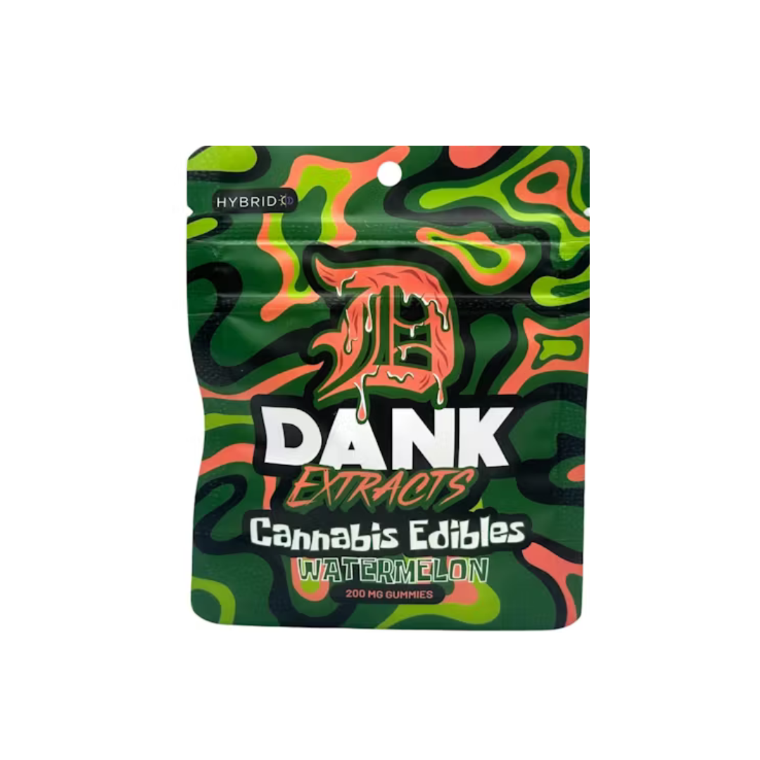 Photograph of product: Dank Extracts - 200mg Nerd Gummies - Watermelon