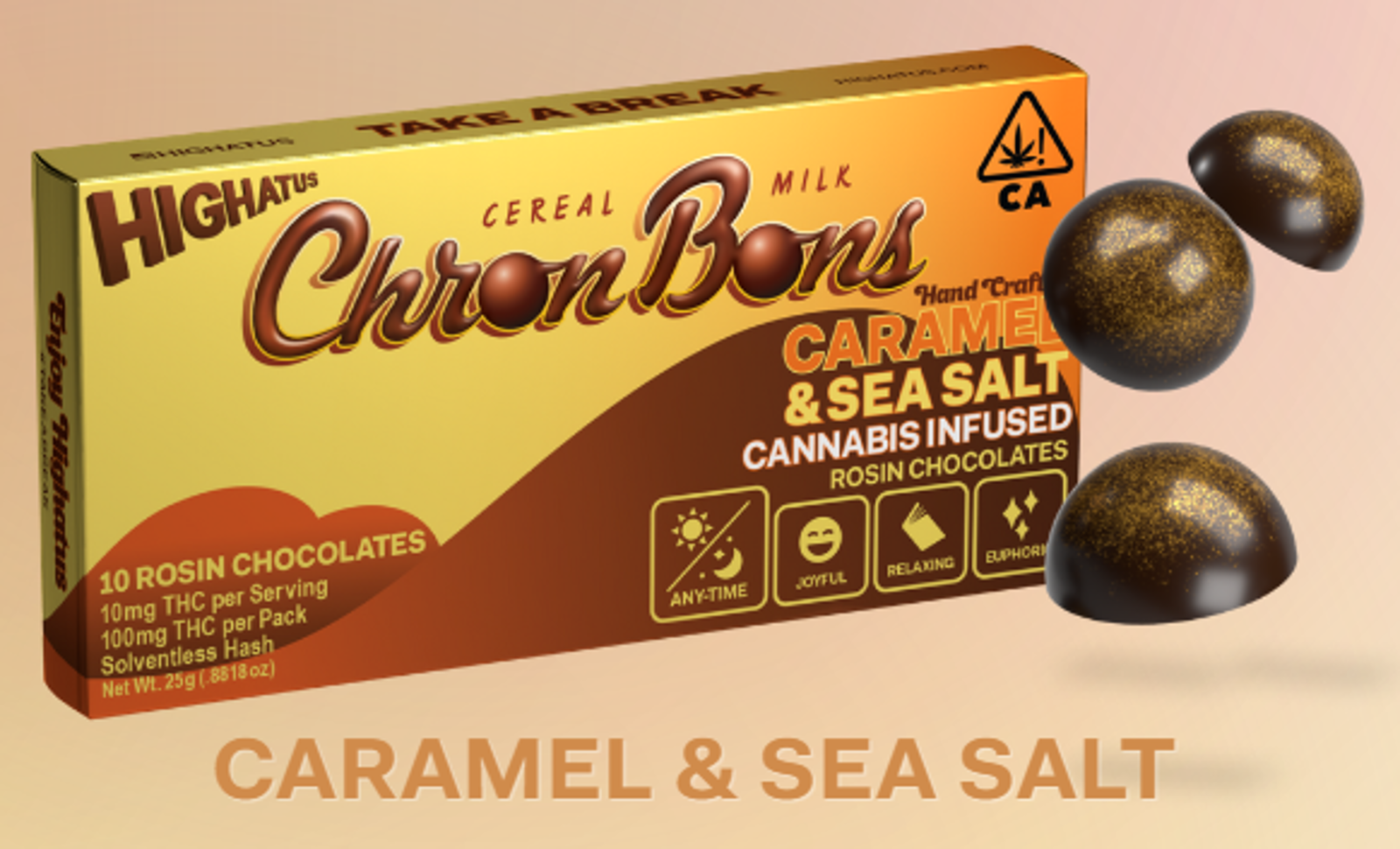Photograph of product: CHRONBONS 10PK - CARAMEL & SEA SALT