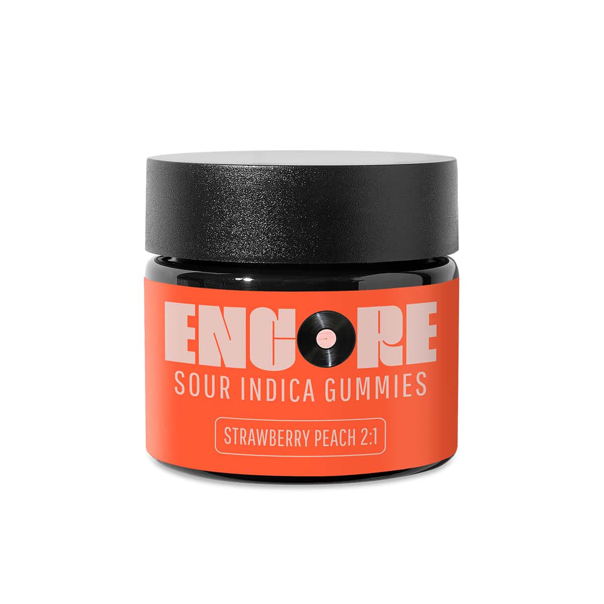 Photograph of product: Verano: Encore Gummies - Sour Strawberry Peach 2:1 100mg