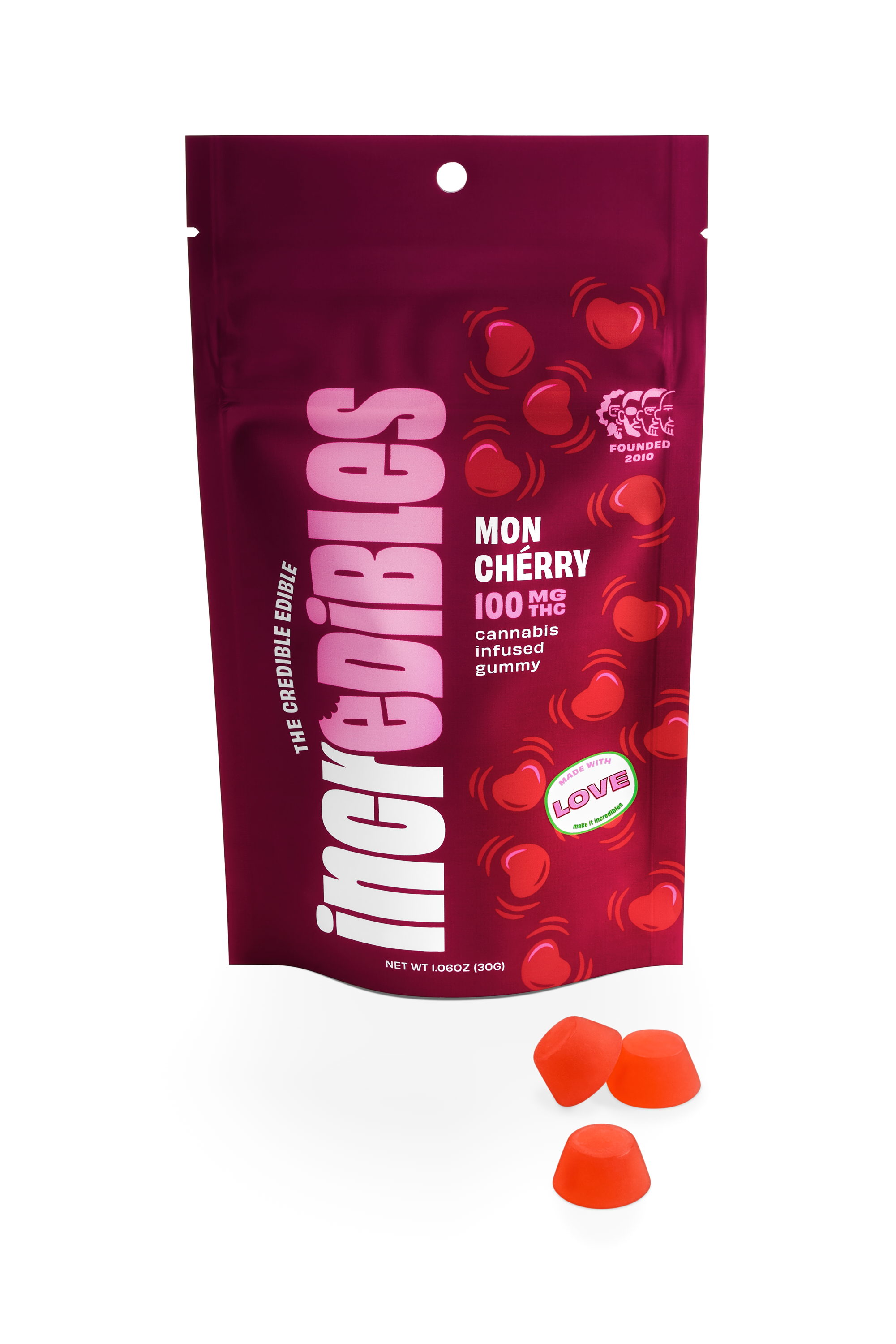 Photograph of product: Mon Cherry Gummies (100mg)