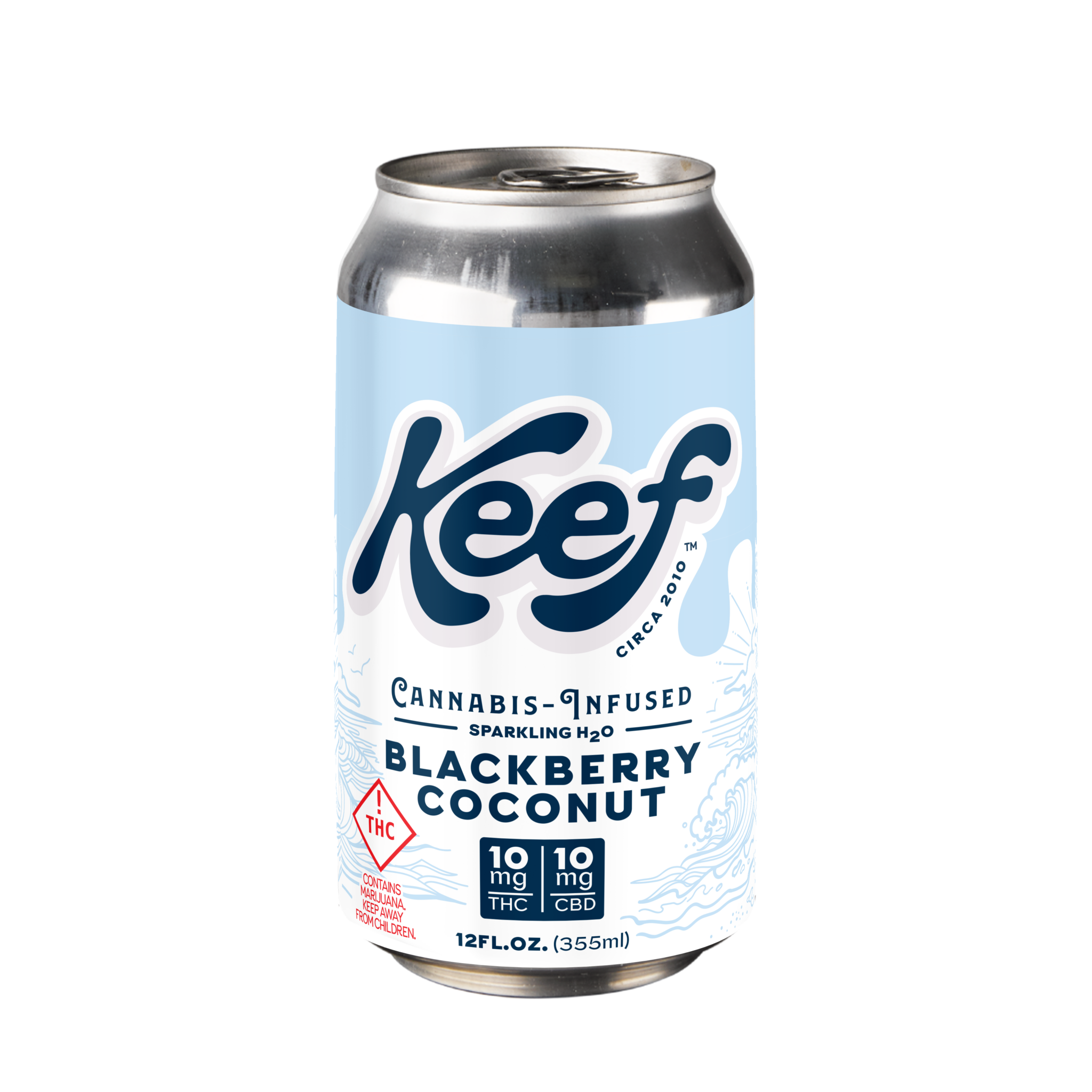 Photograph of product: Sparkling Water (CBD 1:1) Blackberry Coconut 10mg