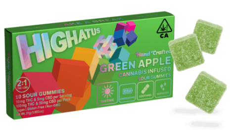 Photograph of product: GREEN APPLE CBD GUMMIES