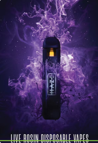 Photograph of product: Haze Temptation F3 Live Rosin .5g Disposable