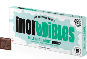 Photograph of product: Mile High Mint - 10 Pack Chocolate Bar | 100mg