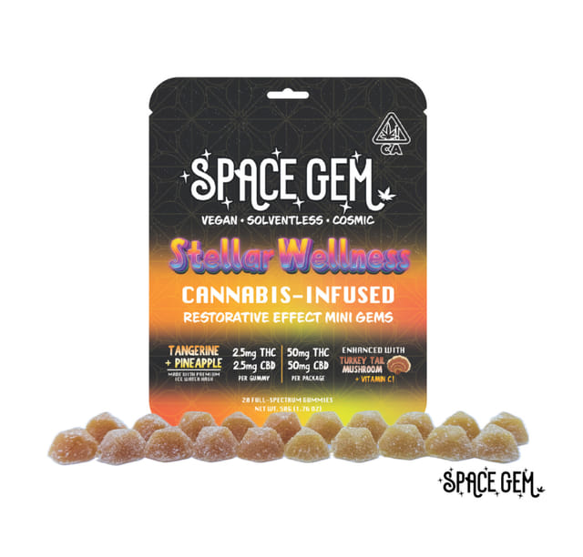 Photograph of product: Restorative Effect THC50MG:CBD50MG Mini Gummies 50mg - 