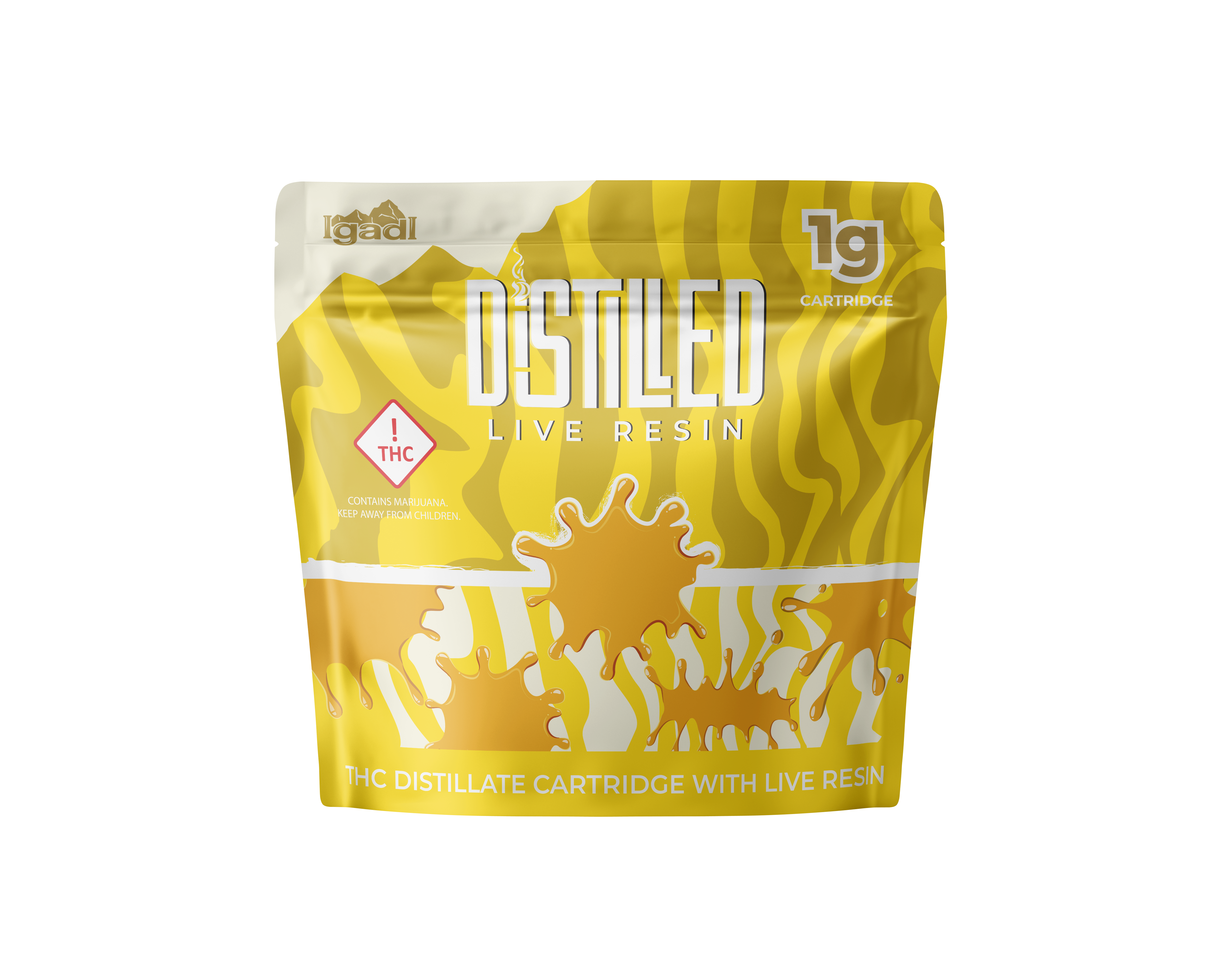 Photograph of Product: IgadI | Distilled 1g Live Resin Cartridge | Fire Headband (Indica)