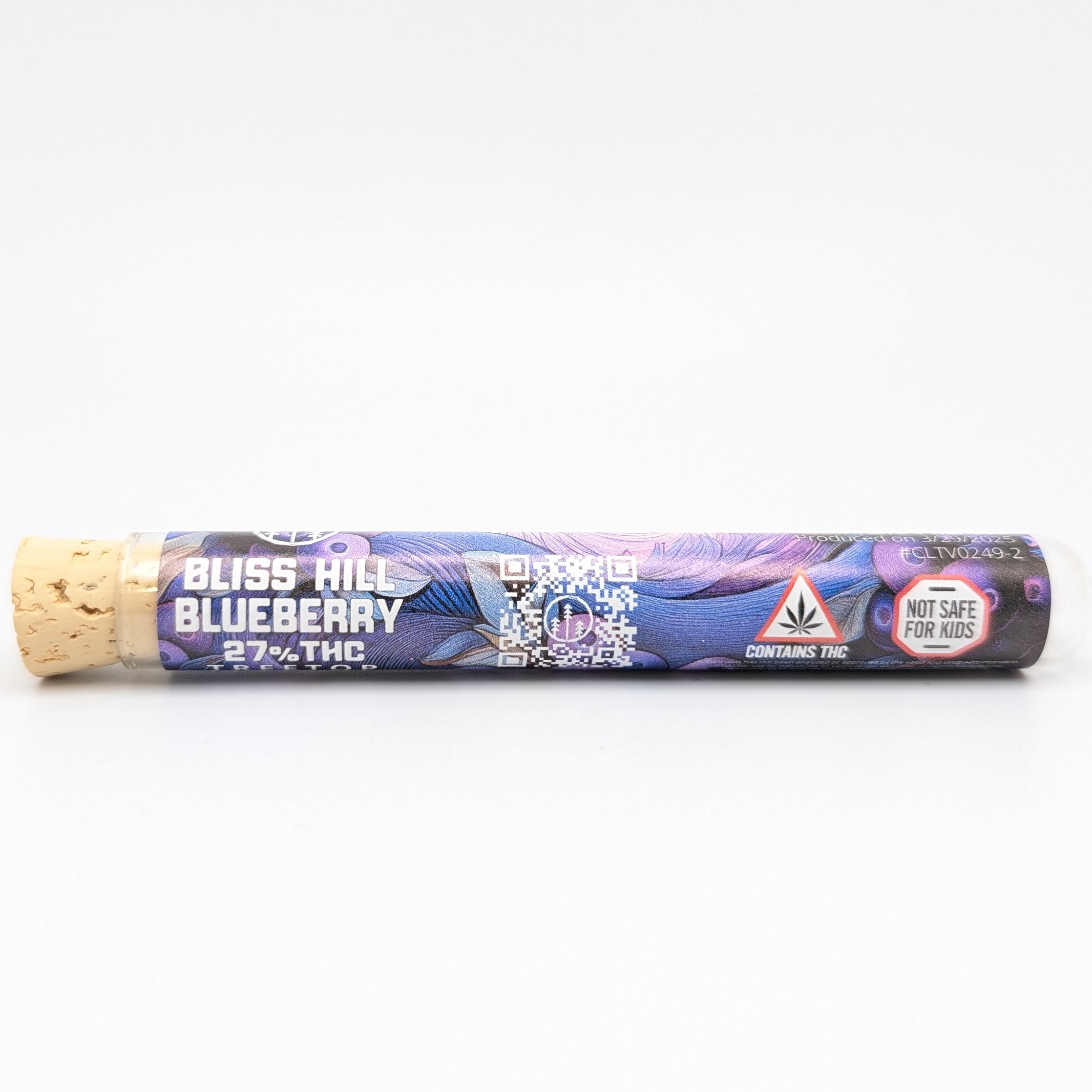 Photograph of product: Bliss Hill Blueberry .75g Pre Roll