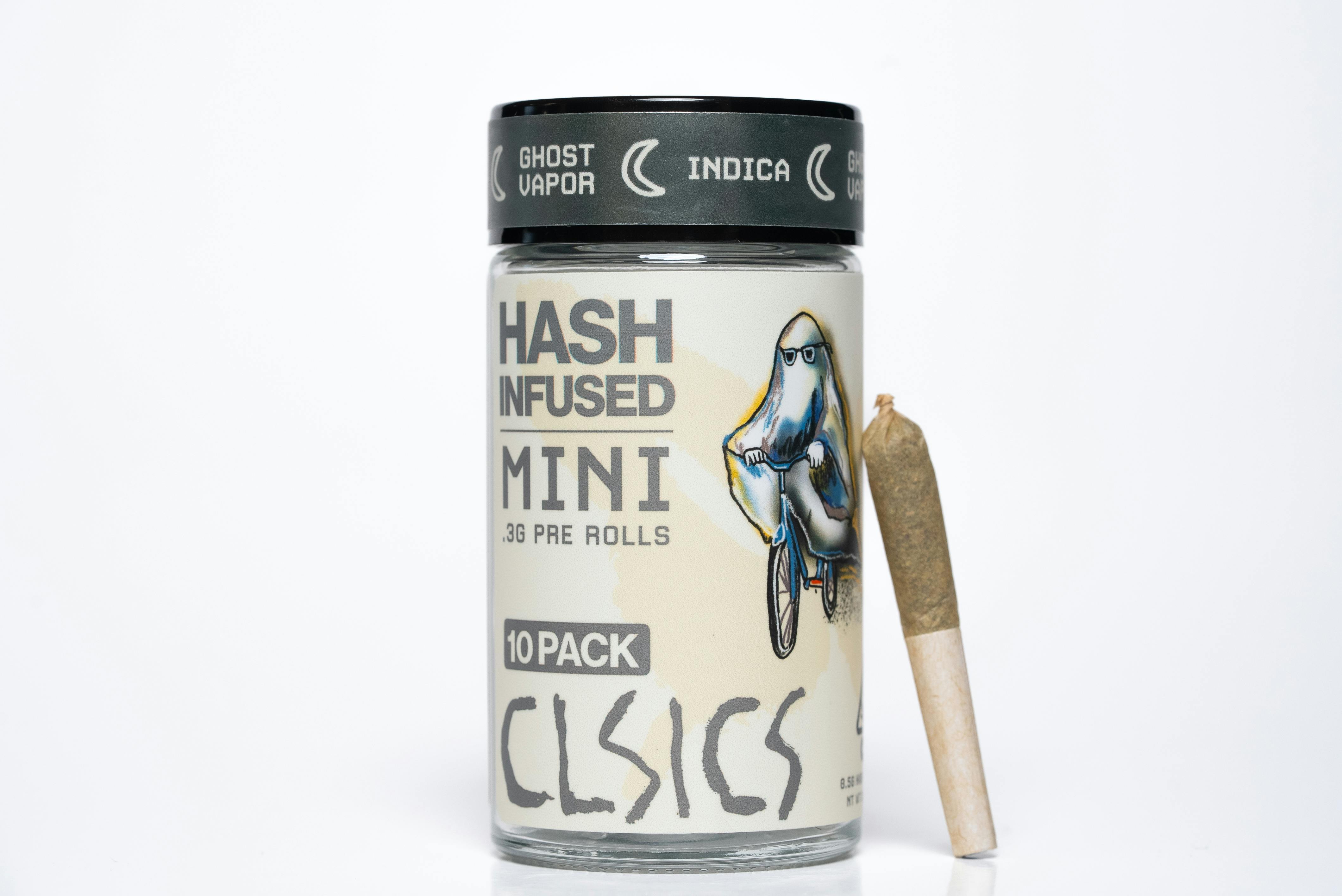 Photograph of product: Clsics | Ghost Vapor 10 Pack .3g au chocolat Infused Pre-rolls | 3g
